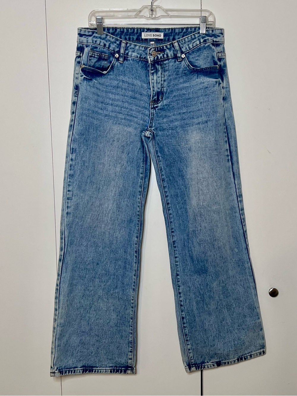 Wide Leg Light Wash Love SoHo Jeans